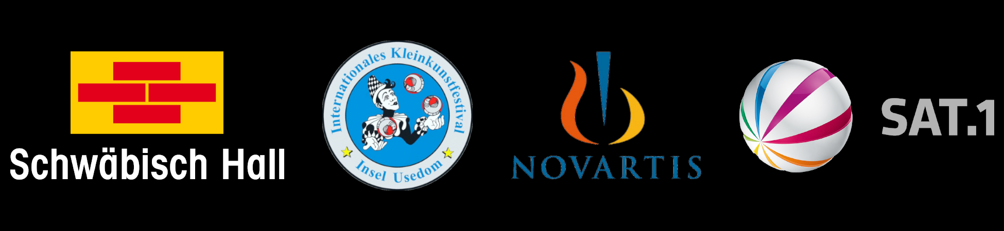 Bausparkasse Schwäbisch Hall, Internationales Kleinkunstfestival Usedom, Novartis und Sat1